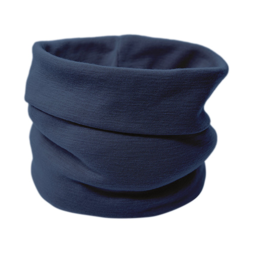 Mantello per bambini Eevi in lana merino - blu navy, morbido e traspirante