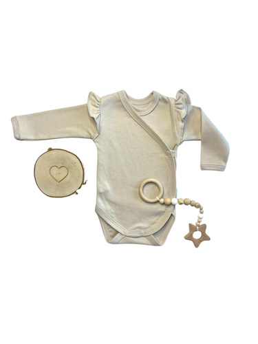 Body Mamatti a maniche lunghe per bambina BD15228 - 100% cotone | OEKO-TEX | Qualità polacca