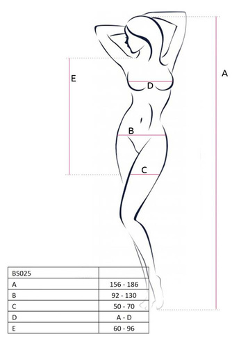 BS025 Bodystocking Passion bianco