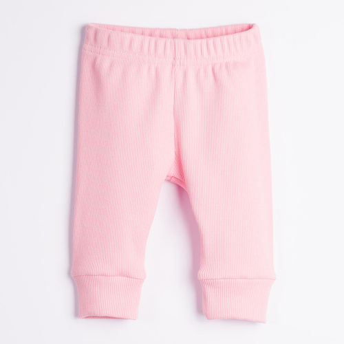 Pantaloni bambina Nicol Tosia 225017 in cotone rosa elasticizzati