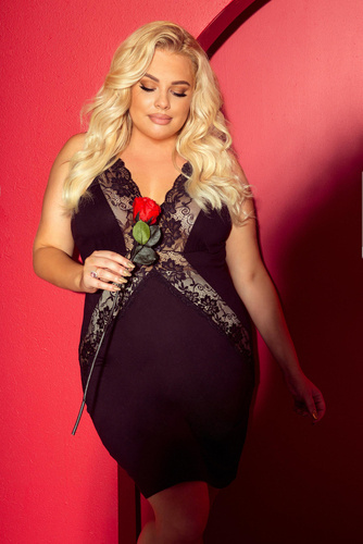 879 Camicia da notte Agnes Forex - nero