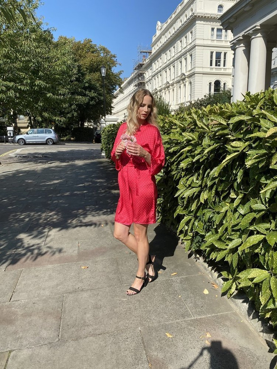 370 Vestaglia da donna Laurine Forex - lampone