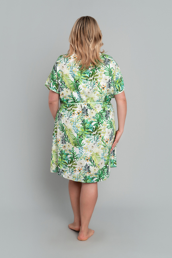 Florina Accappatoio da donna Moda italiana - stampa di foglie