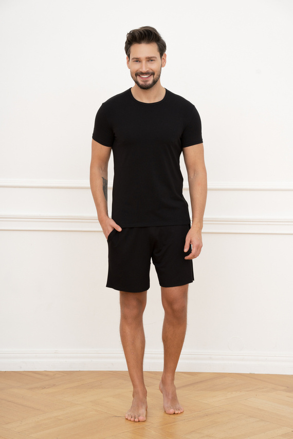 T-shirt a maniche corte Ikar Moda Italiana Uomo - nero