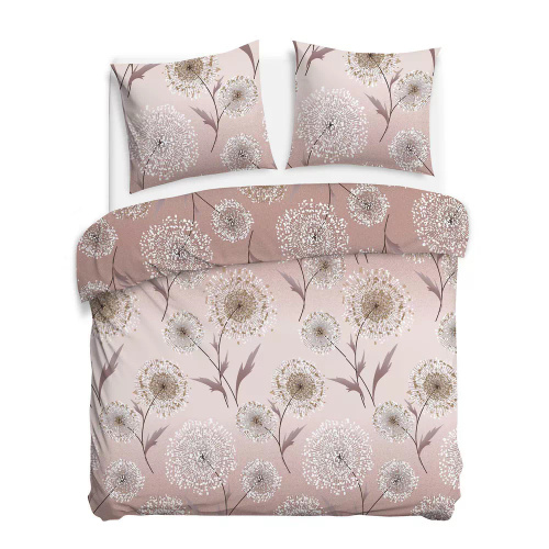 31513/1 Biancheria da letto Flannelove Darymex beige dandelions- set, 100% cotone, caldo e morbido