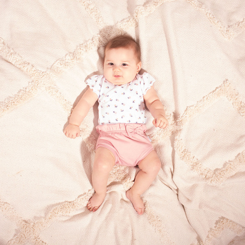 Bloomers Nicol 220087 2-pack per neonati, cotone Oeko-Tex, rosa con fiori