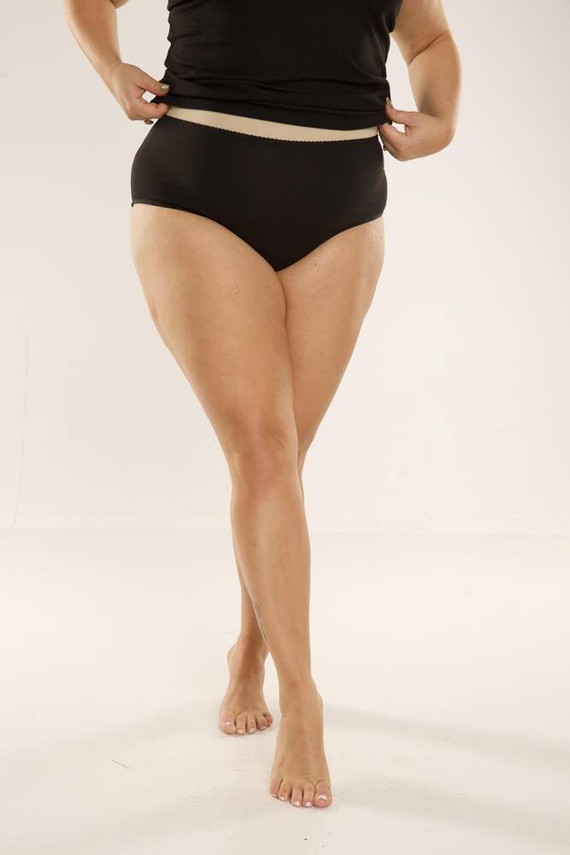 018 Sara Slip a vita alta De lafense - nero