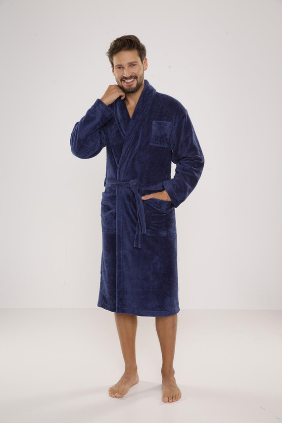 811 Accappatoio in felpa da uomo De Lafense - denim