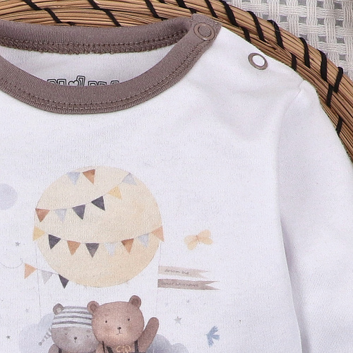 Nini Maglietta Neonato 100% Cotone Biologico – Made in Polonia