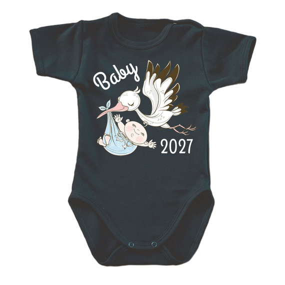 SKU: N053-1 Body neonato moocha BABY 2027 nero 100% cotone