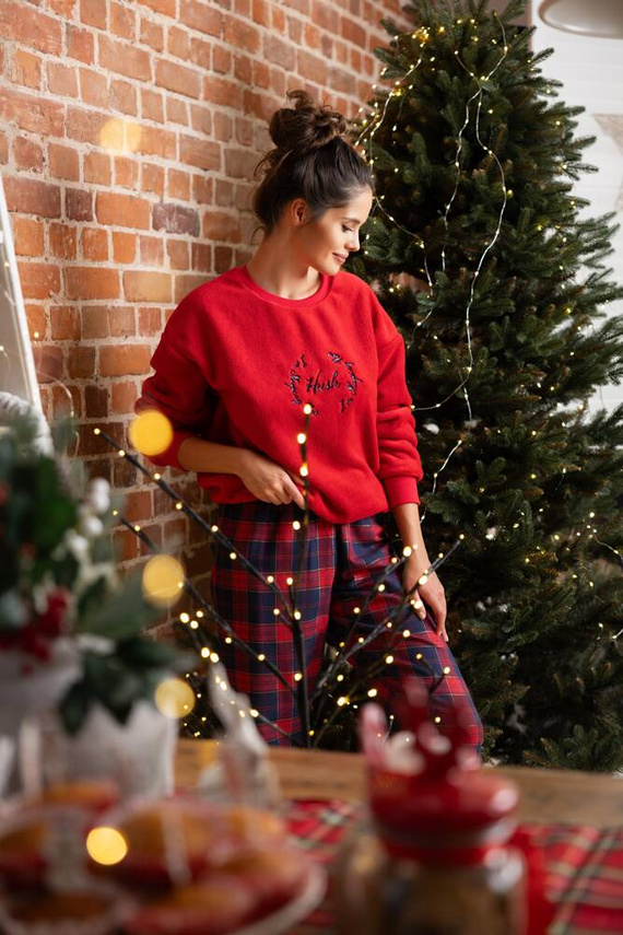 Pigiama Cordelia Sensis donna - blu navy-rosso