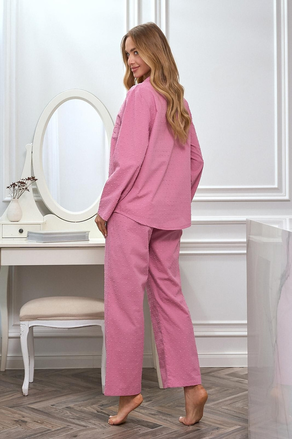Pigiama 2613 L&L cotone leggero con bottoni comodo donna