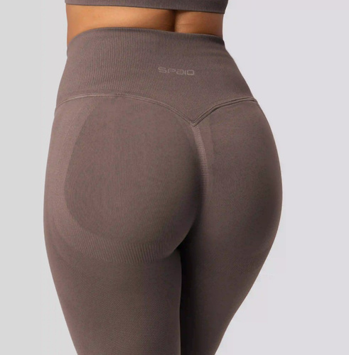 Leggings push-up Spaio PRO vita alta modellanti coprenti taupe