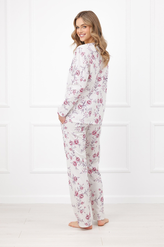 Pigiama donna Beauty Italian Fashion 100% cotone manica lunga pantaloni