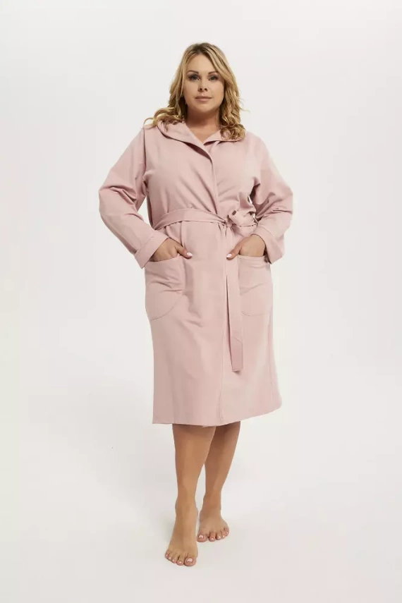Karina Accappatoio da donna Moda Italiana - rosa cipria