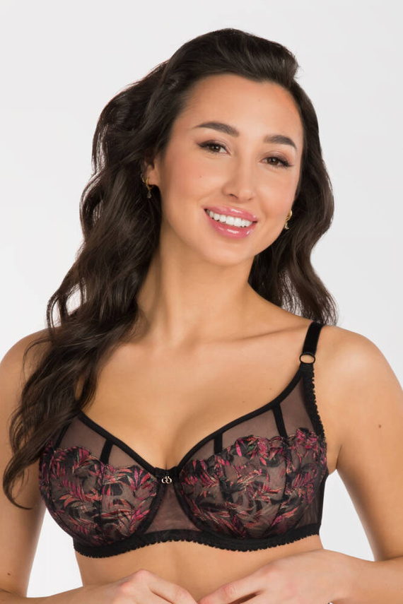 Gorsenia K793 Jenny Reggiseno a balconcino - nero