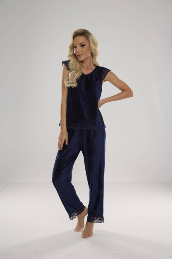 631 Milagros Pigiama da donna Forex - blu navy