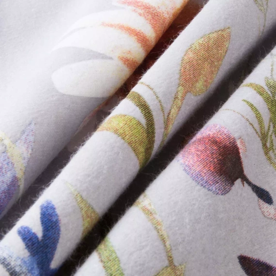 31512/2 Flannelove Darymex grigio, biancheria da letto floreale colorata, 100% cotone, calda e morbida