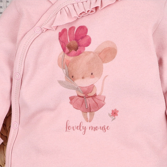 Tutina Nini 100%  Little Mouse cotone biologico per neonato