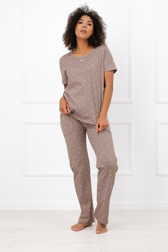 Pigiama donna Italian Fashion Madura cotone manica corta pantaloni lunghi