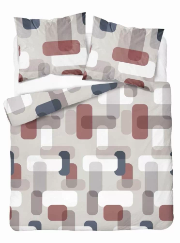 5487 B Detexpol Satin Stories grigio biancheria da letto| 100% cotone, trama di raso, cerniera, confezione regalo