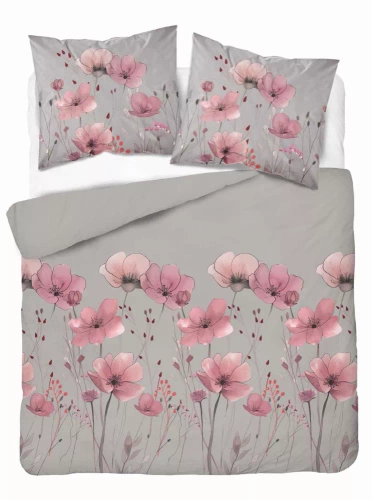 5493 B Detexpol Satin Stories grigio | 100% cotone, trama satinata, cerniera, confezione regalo