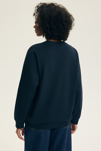 Felpa donna Dessie Henderson in cotone, leggermente felpata, con stampa