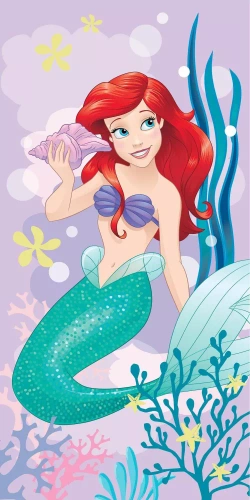 Ariel la Sirenetta Disney Kids25 telo mare in cotone | Per bambine | Per la spiaggia, la piscina Jerry Jabrics