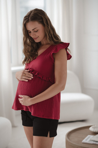 Milky Butterfly Camicetta per la gravidanza e l'allattamento - comfort e stile Milk&Love lampone