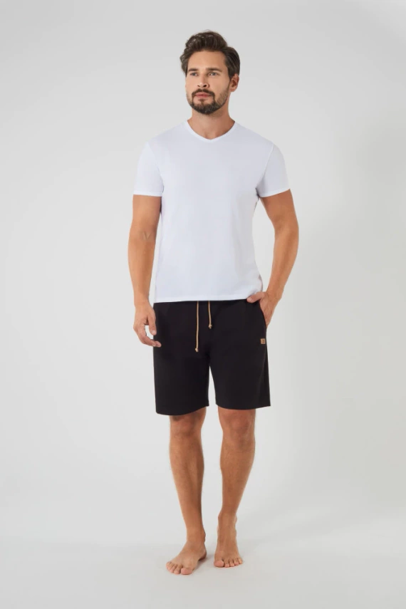 Pantaloncini da uomo Leader Moda italiana-nero