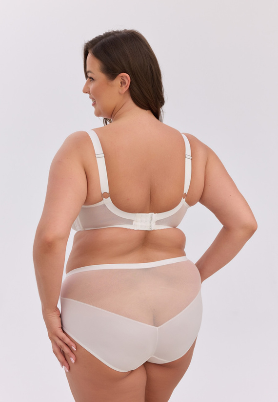 Gaia 1341 BSM Liana Maxi reggiseno semi imbottito ecru seno grande