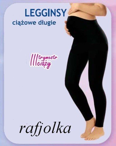 Leggings lunghi gravidanza Nero Moda Italiana