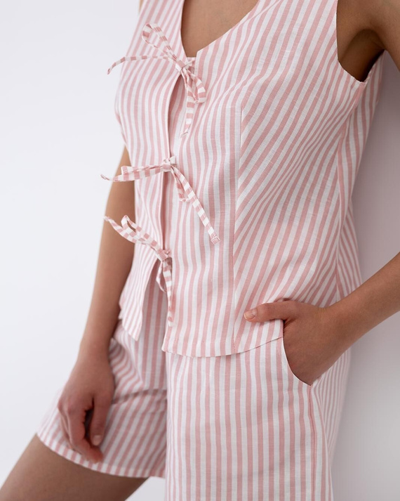 Pigiama da donna Donata Sensis - verde ecru