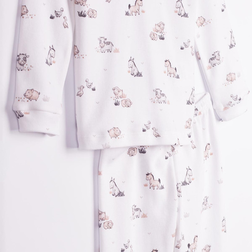228036 Nicol FARMA Pigiama bambini 100% cotone manica lunga animali