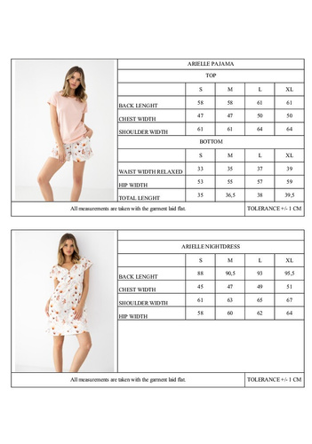 Camicia da notte Arielle Sensis – camicia in cotone con bottoni