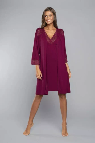 Samaria Robe Moda Italiana manica 3/4 - vino