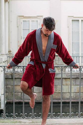 772 Vestaglia da uomo Bonjour in forex - marrone