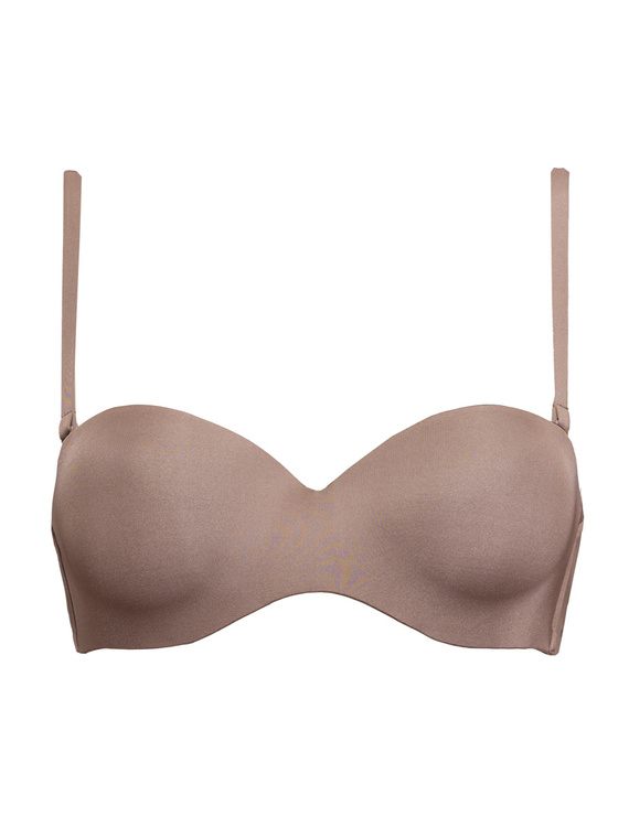 1580 Reggiseno push-up Fantastic - a fascia, microfibra Sielei grigio