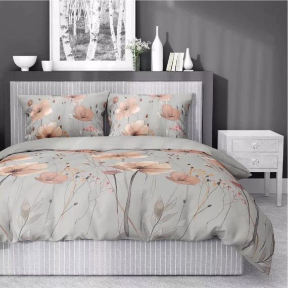 5493 A Detexpol Satin Stories grigio | 100% cotone, trama satinata, cerniera, confezione regalo
