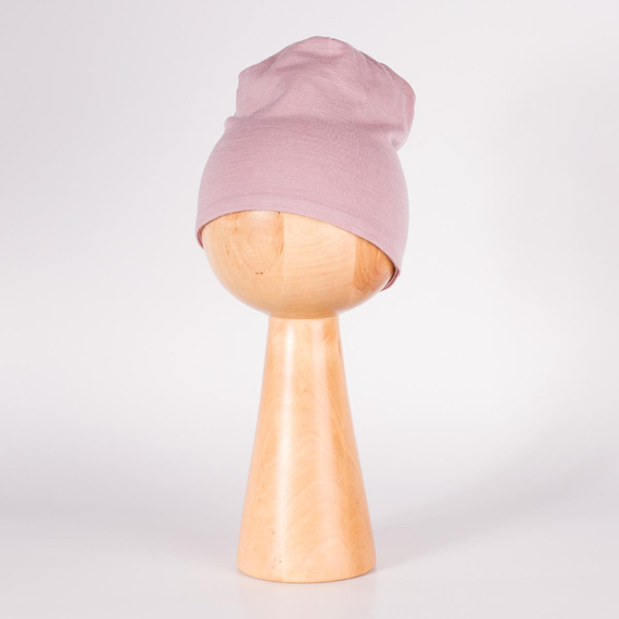 229100 Nicol Cappello Merino 100% lana bambino doppio strato - rosa cipria