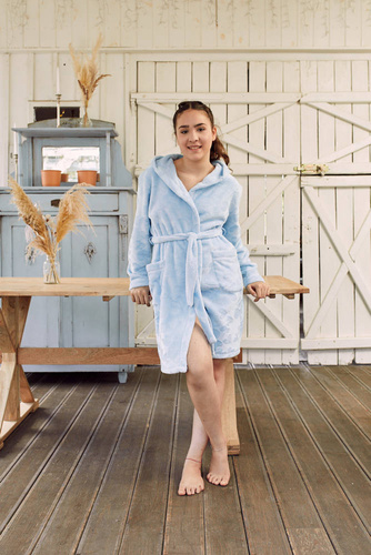 Misti Accappatoio per bambina Italian Fashion - blu