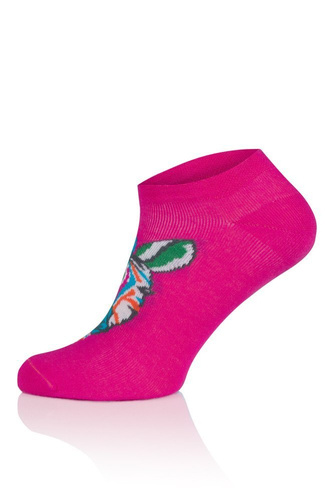 S118S Calzini Zebra piedi Moda Italiana - stampa amaranto