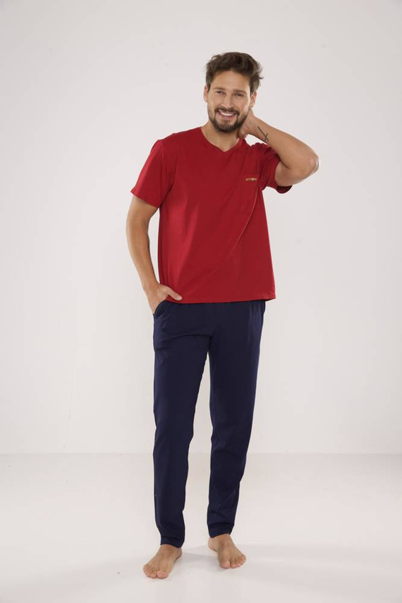 624 Pigiama da uomo Kevin Forex - marrone - blu navy