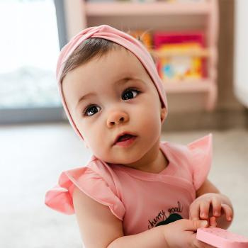 Fascia capelli bambina Eevi Cherry cotone elastica comoda