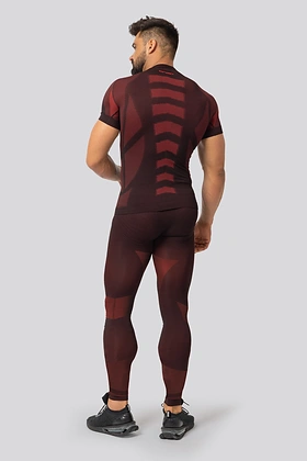 Brubeck Breeze 2.0 maglia termica uomo Nilit Breeze manica corta Black/Red