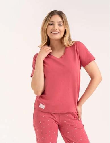 Pigiama donna Moraj PDD4300-024 rosa cotone cuori pantaloni lunghi
