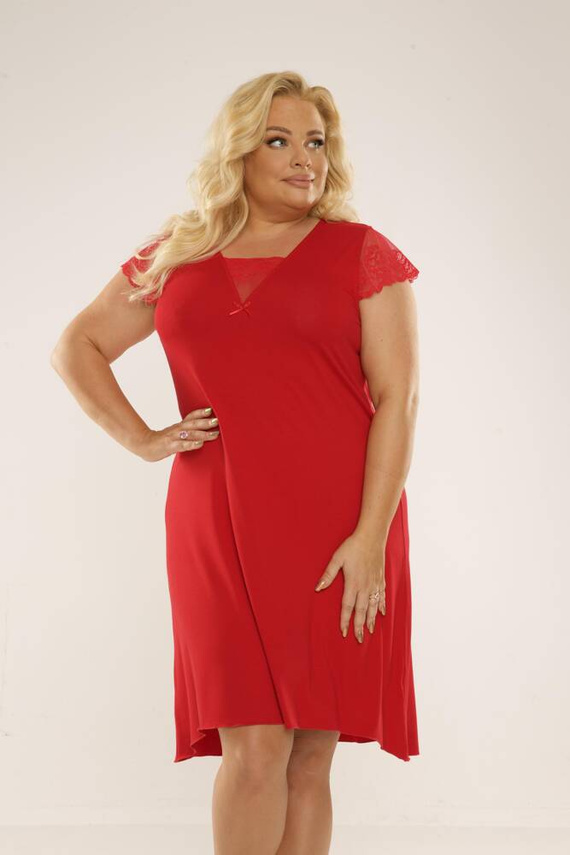 340 Fanny Camicia da notte Plus Size Forex - rosso