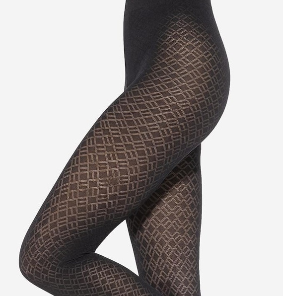 Loretta 157 Gatta collant donna - opaco, 50 den, fantasia - nero