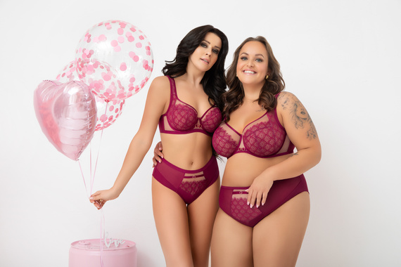 Reggiseno soft G006 Dayana Gorsenia rosa per seno grande