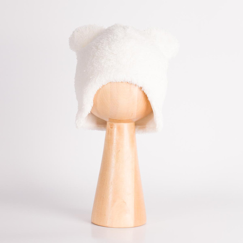 Nicol Tosia 225265 Cappello bianco Orsetto con Orecchie in Cotone